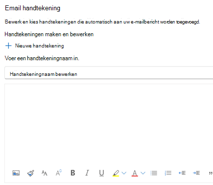 Een e-mailhandtekening maken in de webversie van Outlook