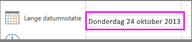 Lange datumnotatie