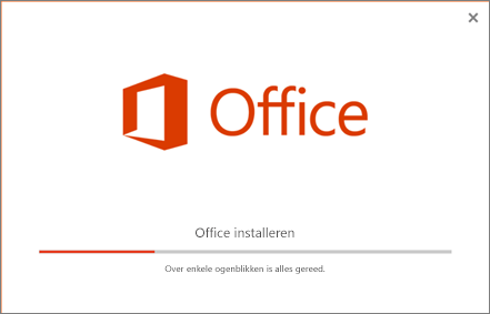 Het lijkt erop dat het installatieprogramma van Office bezig is om Office te installeren, maar het installeert alleen Skype voor Bedrijven.