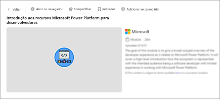 Captura de tela dos detalhes do conteúdo, incluindo título, duração e descrição