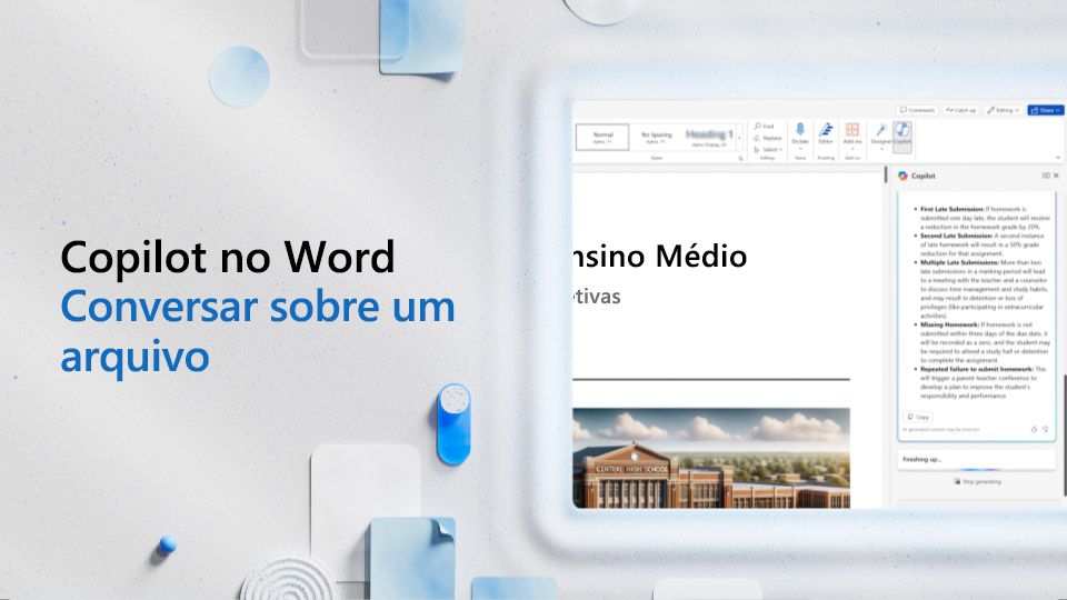 Vídeo: Converse com o Copilot sobre um arquivo do Word