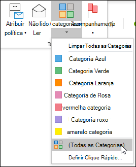 Categorizar menu suspenso