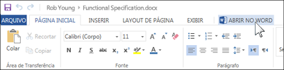 Abrir o aplicativo Office completo, em vez de executar o Office Online