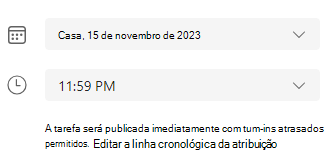 para conclusão