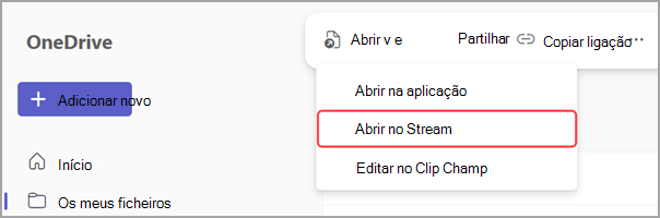 Editar uma transcrição de reunião no Stream