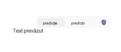 Predicția de text Outlook activată în Windows 11.