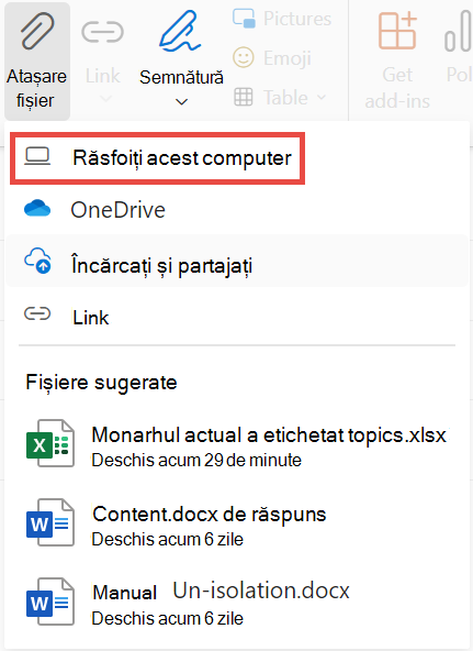 Navigați pe PC pentru Outlook nou