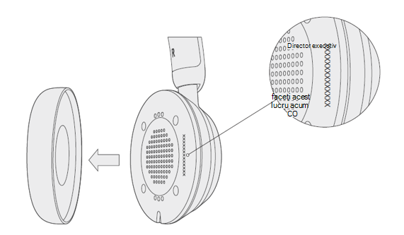 Cască virtuală USB Microsoft Modern cu suportul pentru urechi eliminat