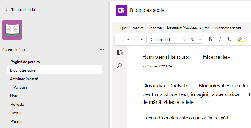 blocnotes școlar