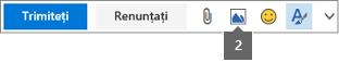 Pictograma Inserare imagine vă permite să inserați din OneDrive sau de pe computer