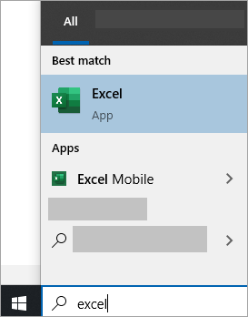 Posnetek zaslona iskanja aplikacije v iskanju v sistemu Windows 10