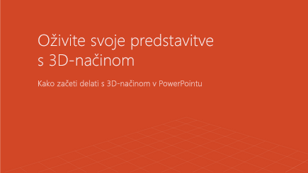 Posnetek zaslona naslovnice 3D-PowerPointove predloge