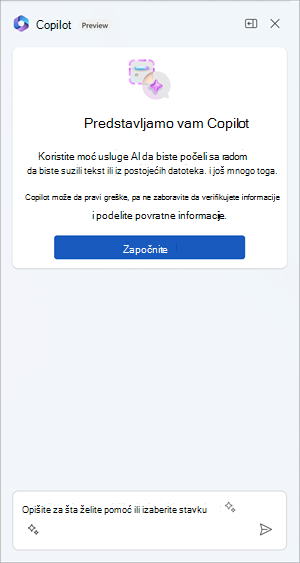 Copilot okno za ćaskanje