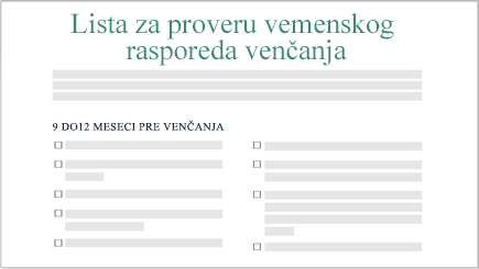 Konceptualna slika vremenske ose