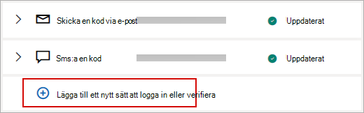 Ändra din säkerhetsinformation