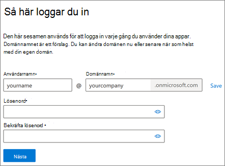 Så här loggar du in och skapar konto i Microsoft 365 för företag