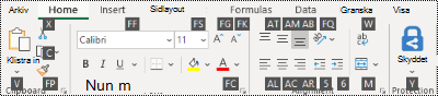 Tips om menyfliksområdet i Excel.