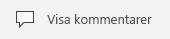 Knappen Visa kommentarer i PowerPoint Mobile för Windows 10.