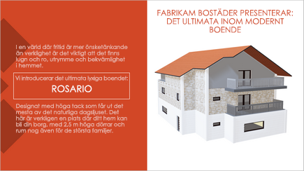 Skärmbild av första sidan i en PowerPoint-mall om 3D